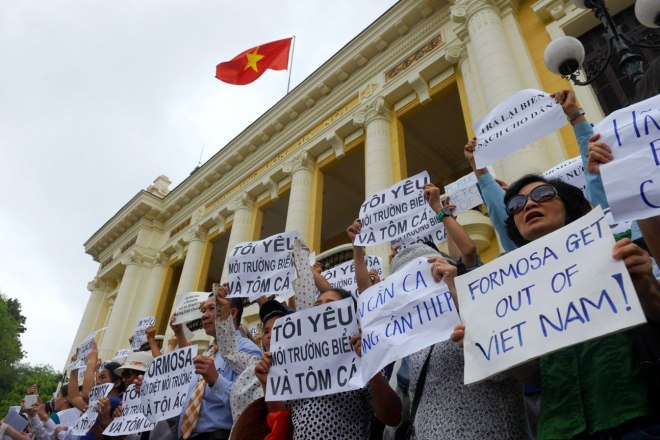 VIETNAM-TAIWAN-ENVIRONMENT-POLLUTION-PROTEST
